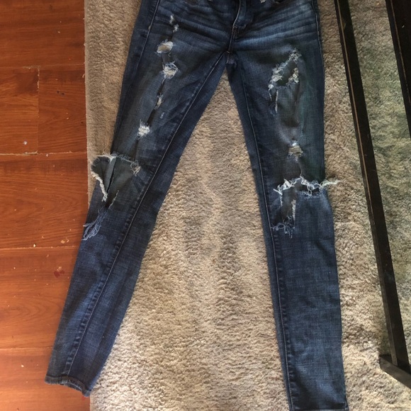 American eagal distressed midrise jeans (jegging ) - Picture 1 of 2